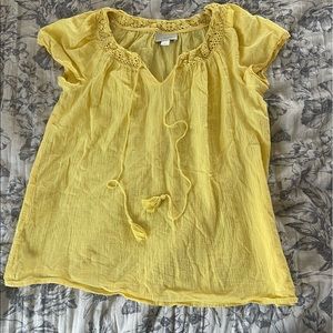 Yellow Loft blouse